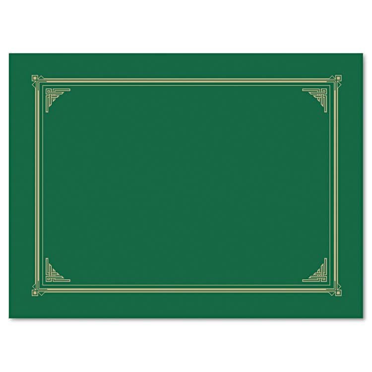 GEOGRAPHICS Certificate/Document Cover, 12.5 x 9.75, Green, 6/Pack (GEO47399) thumbnail 3