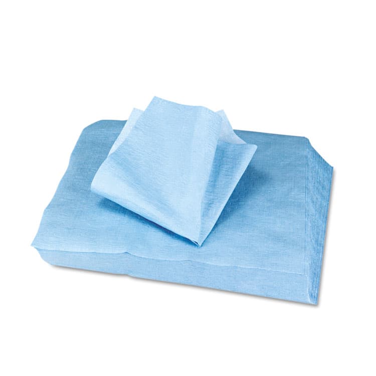HOSPECO DuPont Sontara EC Engineered Cloths, 12 x 12, Blue, 100/Pack, 10 Packs/Carton (HOSPR811) thumbnail 2