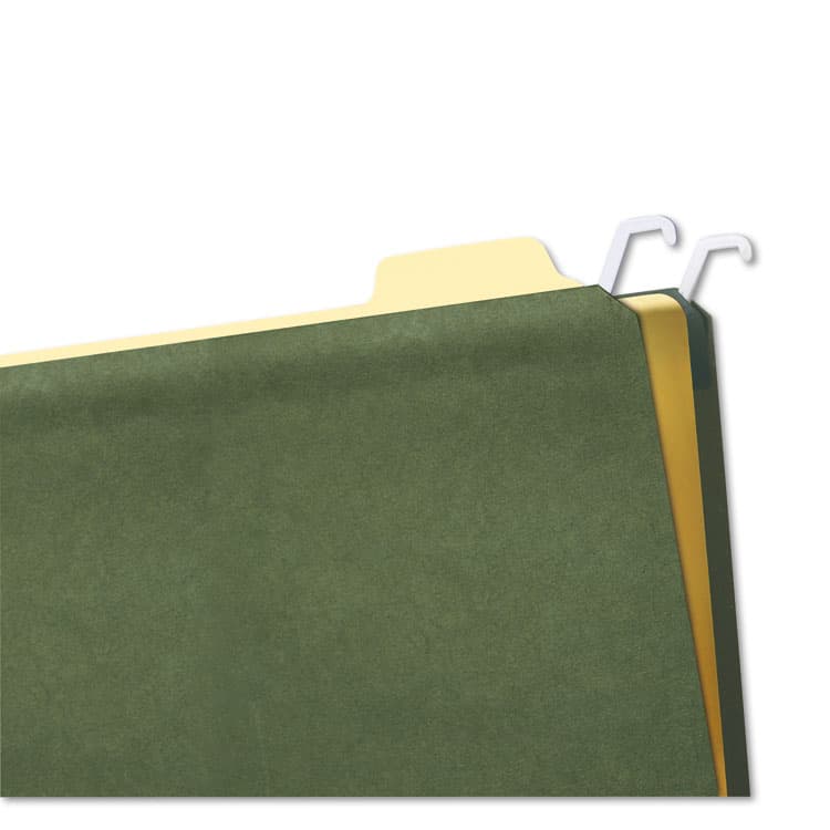 IDEASTREAM CONSUMER PRODUCTS Hanging File Folders with Innovative Top Rail, Legal Size, 1/4-Cut Tabs, Standard Green, 20/Pack (IDEFT07043) thumbnail 2
