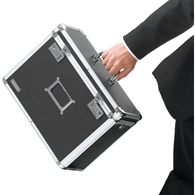 IDEASTREAM CONSUMER PRODUCTS Locking File Chest, Letter Files, 13.75" x 7.25" x 12.25", Black (IDEVZ01187) thumbnail 3