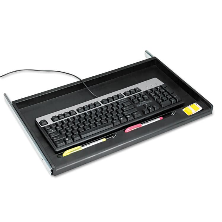 INNOVERA Standard Underdesk Keyboard Drawer, 21.38"w x 12.88"d, Black (IVR53010)