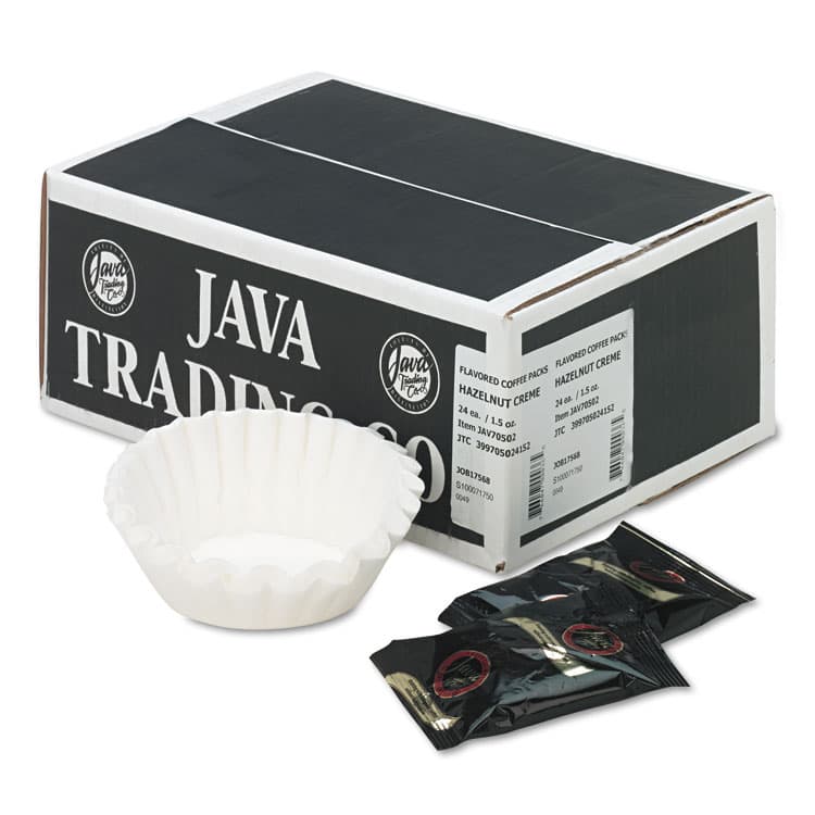 JAVA TRADING CO. Coffee Portion Packs, 1.5oz Packs, Hazelnut Creme, 24/Carton (JAV705024)