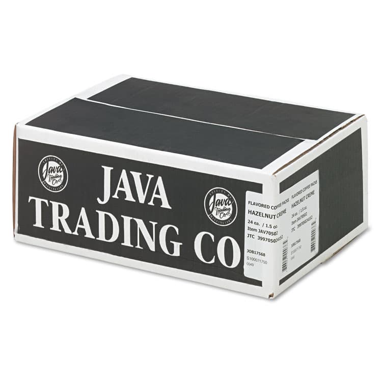 JAVA TRADING CO. Coffee Portion Packs, 1.5oz Packs, Hazelnut Creme, 24/Carton (JAV705024) thumbnail 3