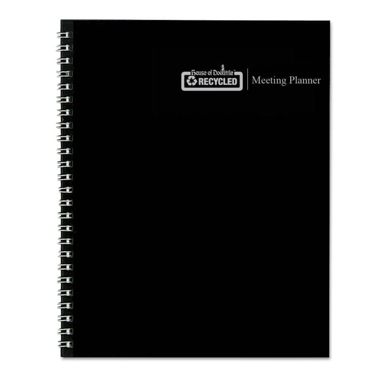 HOUSE OF DOOLITTLE Recycled Meeting Note Planner, 11 x 8.5, Black Cover, 12-Month (Jan to Dec): 2026 (HOD583992) thumbnail 4