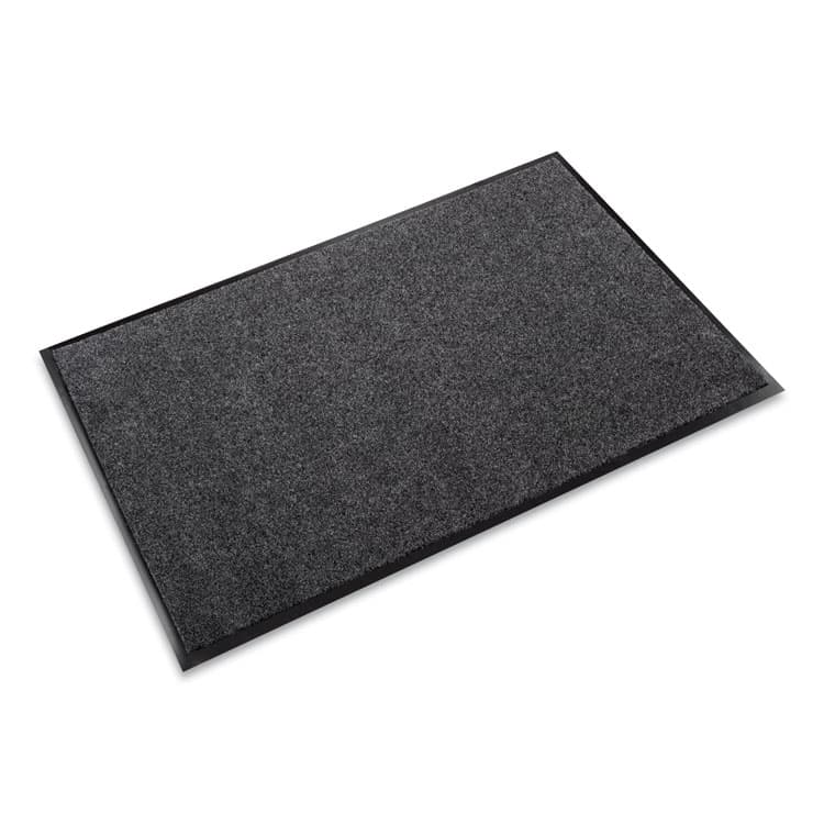 CROWN MATS & MATTING EcoStep Wiper Mat, Rectangular, Charcoal Gray Cut Pile Surface, 36" x 10 ft (CWNET0310CH)