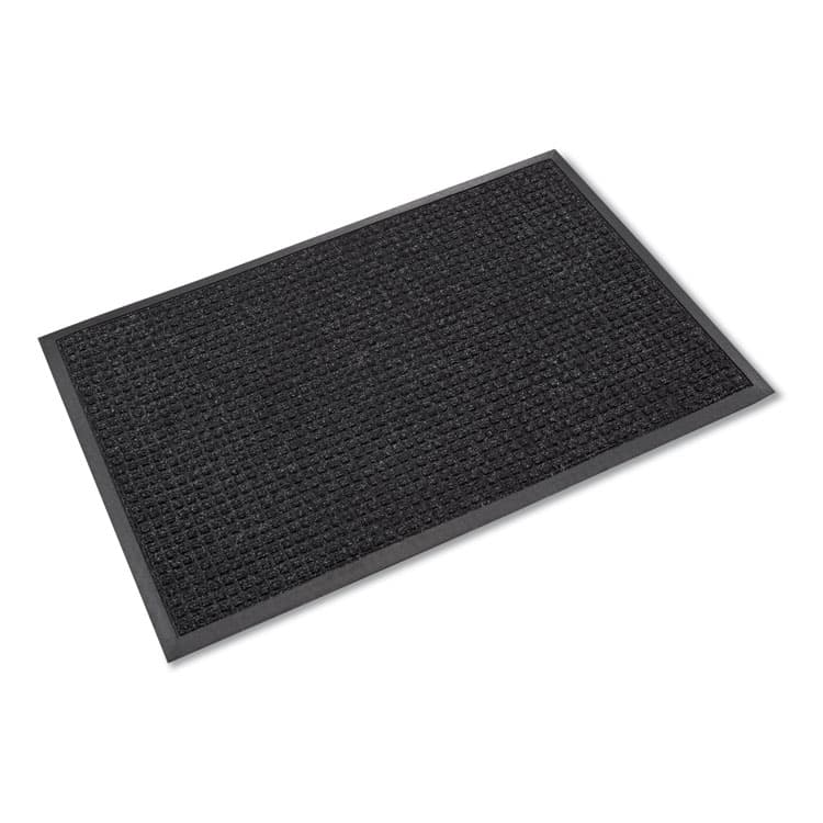 CROWN MATS & MATTING Super-Soaker Wiper/Scraper Mat with Gripper Bottom, Rectangular, Charcoal Gray Loop Pile Surface, 46" x 72" (CWNSSR046CH)