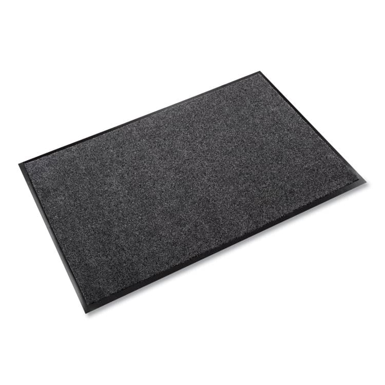 CROWN MATS & MATTING EcoStep Wiper Mat, Rectangular, Charcoal Gray Cut Pile Surface, 36" x 60" (CWNET0035CH)