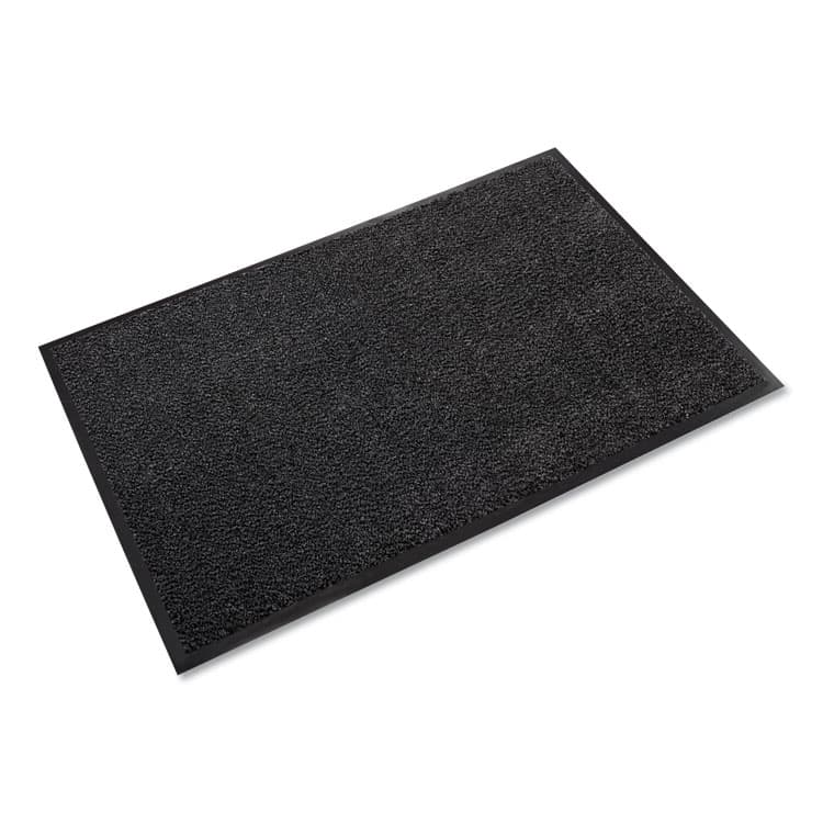 CROWN MATS & MATTING Dust-Star Microfiber Wiper Mat, Rectangular, Charcoal Gray Carpeted Surface, 48" x 72" (CWNDS0046CH)