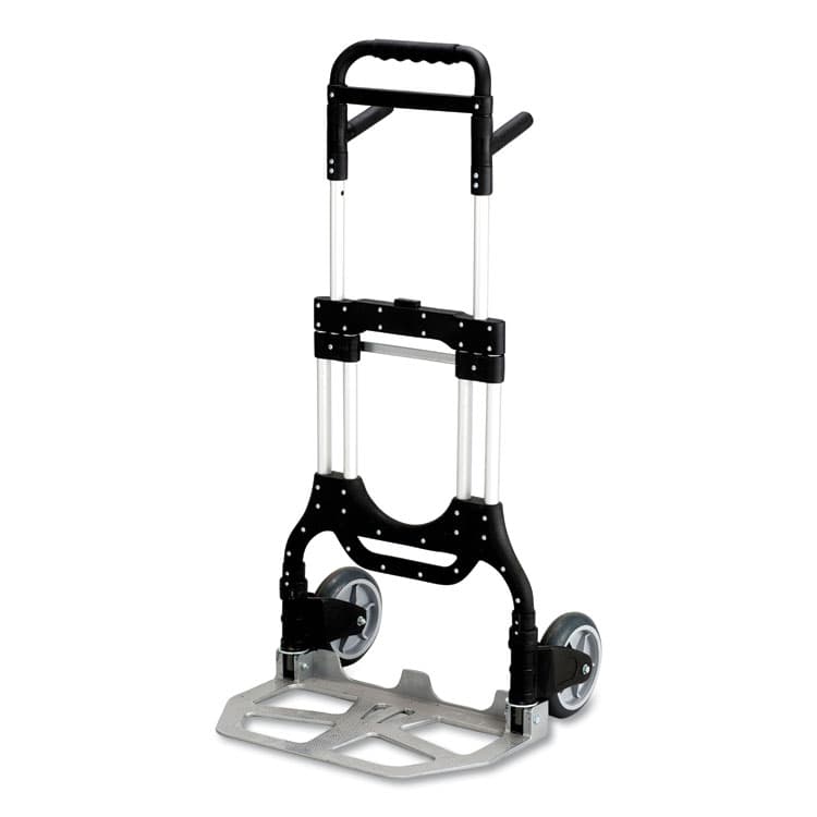 SAFCO PRODUCTS Stow-Away Heavy-Duty Hand Truck, 500 lb Capacity, 23 x 24 x 50, Aluminum (SAF4055NC)
