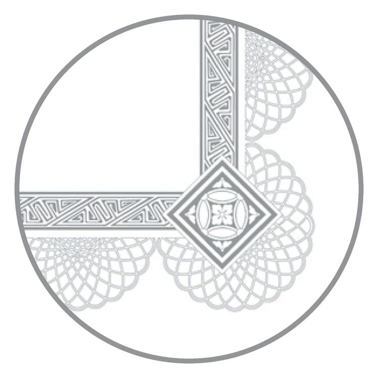 SOUTHWORTH CO. Premium Certificates, 8.5 x 11, White/Silver with Spiro Silver Foil Border,15/Pack (SOUCTP2W) thumbnail 2