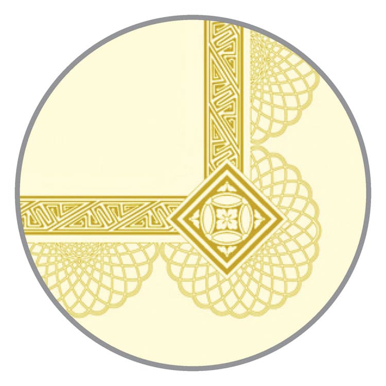 SOUTHWORTH CO. Premium Certificates, 8.5 x 11, Ivory/Gold with Spiro Gold Foil Border,15/Pack (SOUCTP2V) thumbnail 2