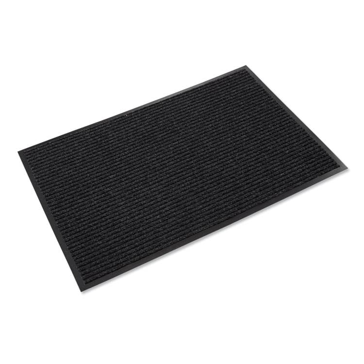 CROWN MATS & MATTING Needle-Rib Wiper/Scraper Mat, Rectangular, Charcoal Gray Ribbed Surface, 36" x 60" (CWNNR0035CH)