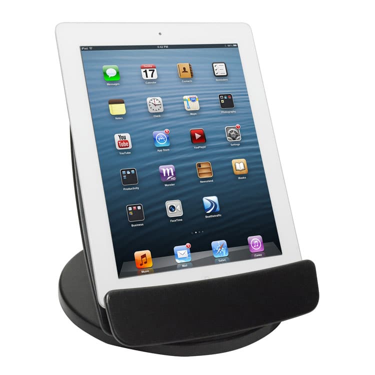 KANTEK . Rotating Desktop Tablet Stand, Black (KTKTS680) thumbnail 2