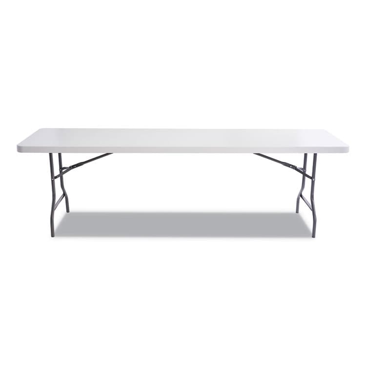 ALERA Resin Rectangular Folding Table, Square Edge, 96w x 30d x 29h, Platinum (ALE65601) thumbnail 2