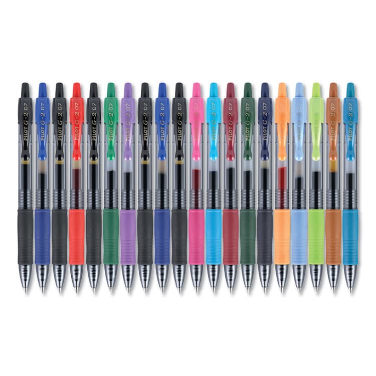 PILOT CORP. OF AMERICA G2 Premium Gel Pen Convenience Pack, Retractable, Fine 0.7 mm, Assorted Ink and Barrel Colors, 20/Pack (PIL31294) thumbnail 2