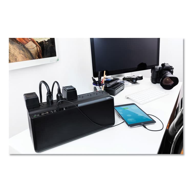 AMERICAN POWER CONVERSION Smart-UPS 850 VA Battery Backup System, 9 Outlets, 120 VA, 354 J (APWBE850G2) thumbnail 4