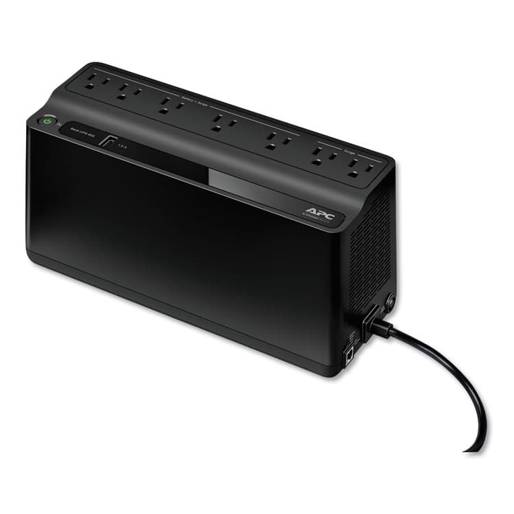 AMERICAN POWER CONVERSION Back-UPS 600 VA Battery Backup System, 7 Outlets, 120 VA, 490 J (APWBE600M1) thumbnail 3