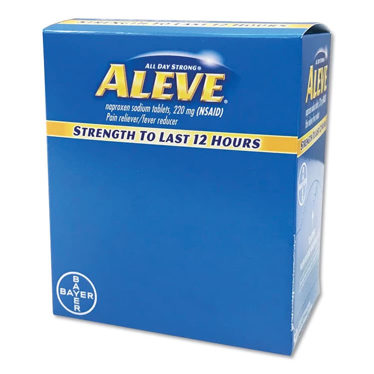 ACME UNITED CORPORATION Pain Reliever Tablets, 50 Packs/Box (PFYBXAL50)