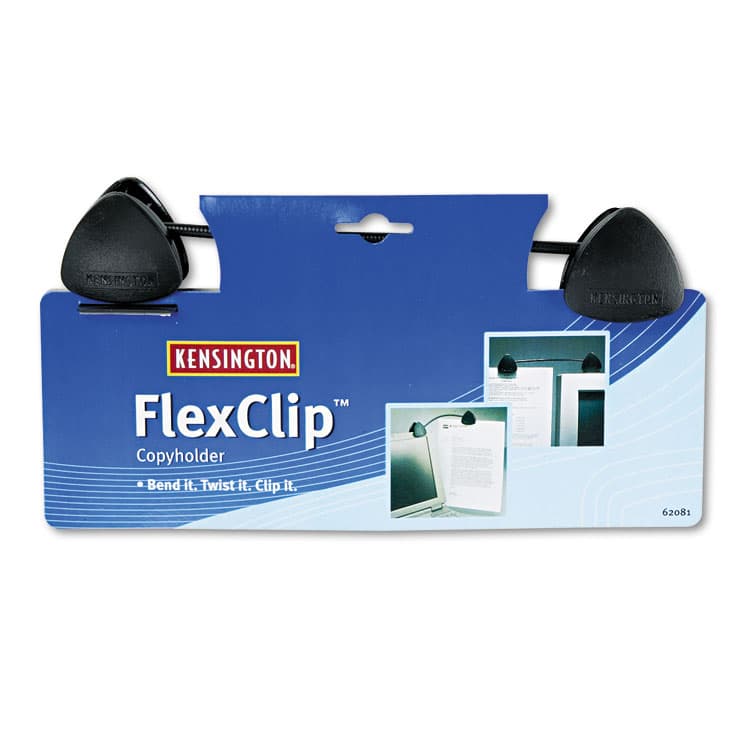 ACCO BRANDS, . FlexClip Copyholder, Holds Up to 20 Legal Size Sheets, Plastic, Black (KMW62081)