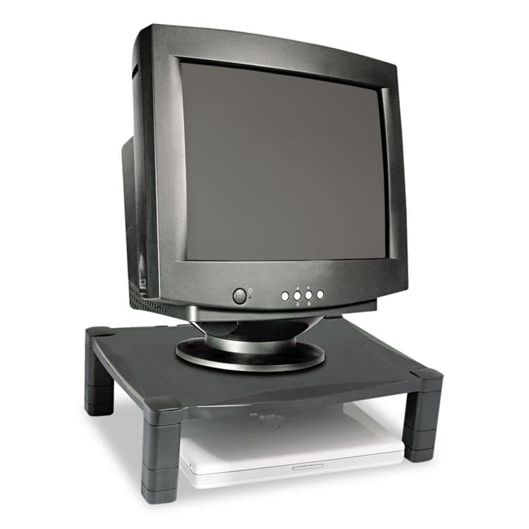 KANTEK . Single-Level Monitor Stand, 17" x 13.25" x 3" to 6.5", Black, Supports 50 lbs (KTKMS400) thumbnail 3