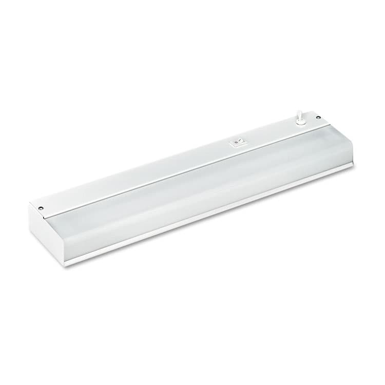 LEDU CORP. Low-Profile Under-Cabinet LED-Tube Light Fixture with (1) 9 W LED Tube, Steel Housing, 18.25" x 4" x 1.75", White (LEDL9011) thumbnail 2