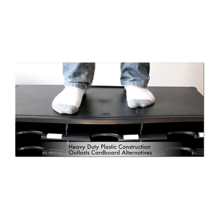 STOREX Storex Literature Organizer, 12 Compartments, 10.63 x 13.3 x 31.4, Gray (STX61601U01C) thumbnail 4