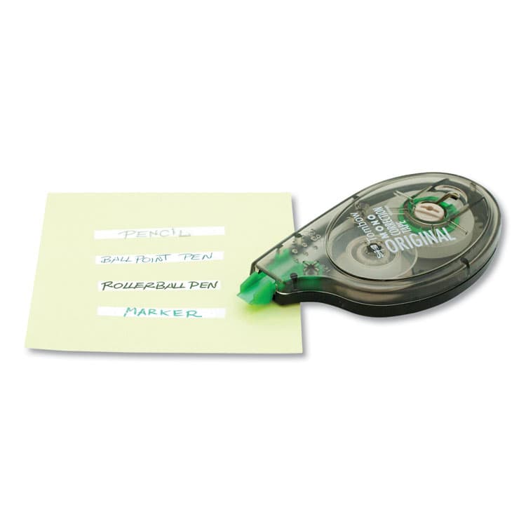AMERICAN TOMBOW . MONO Original Correction Tape Value Pack, Non-Refillable, 0.17" x 32.83 ft, Translucent Smoke/Green Dispenser, 10/Pack (TOM68720) thumbnail 4