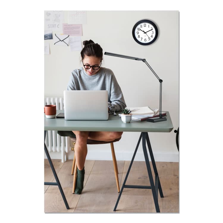 ALERA Adjustable LED Desk Lamp, 3.25w x 6d x 21.5h, Black (ALELED908B) thumbnail 4