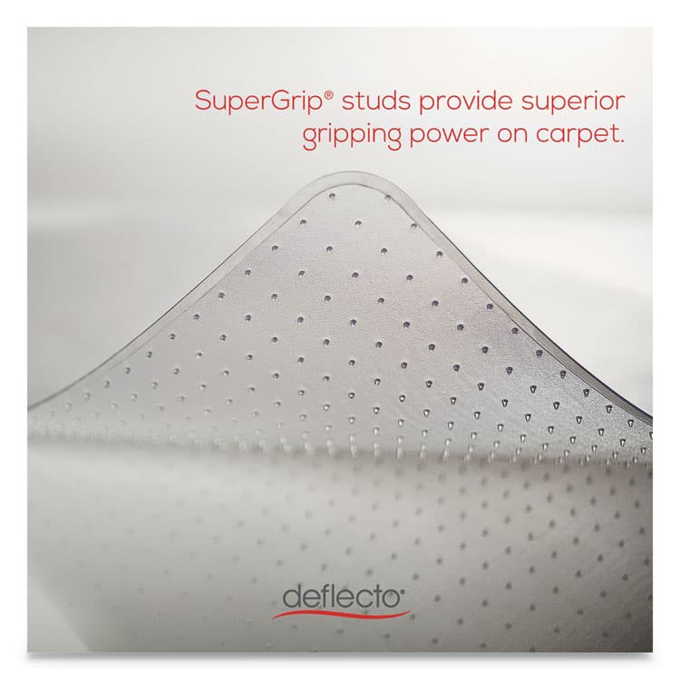 DEFLECTO CORPORATION RollaMat Frequent Use Chair Mat for Medium Pile Carpet, Rectangular with Lip, Beveled Edges, 36" x 48", Clear, Ships Flat (DEFCM15113) thumbnail 4