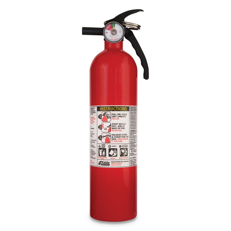 KIDDE Full Home Fire Extinguisher, 1-A:10-B:C (KID466142MTL)
