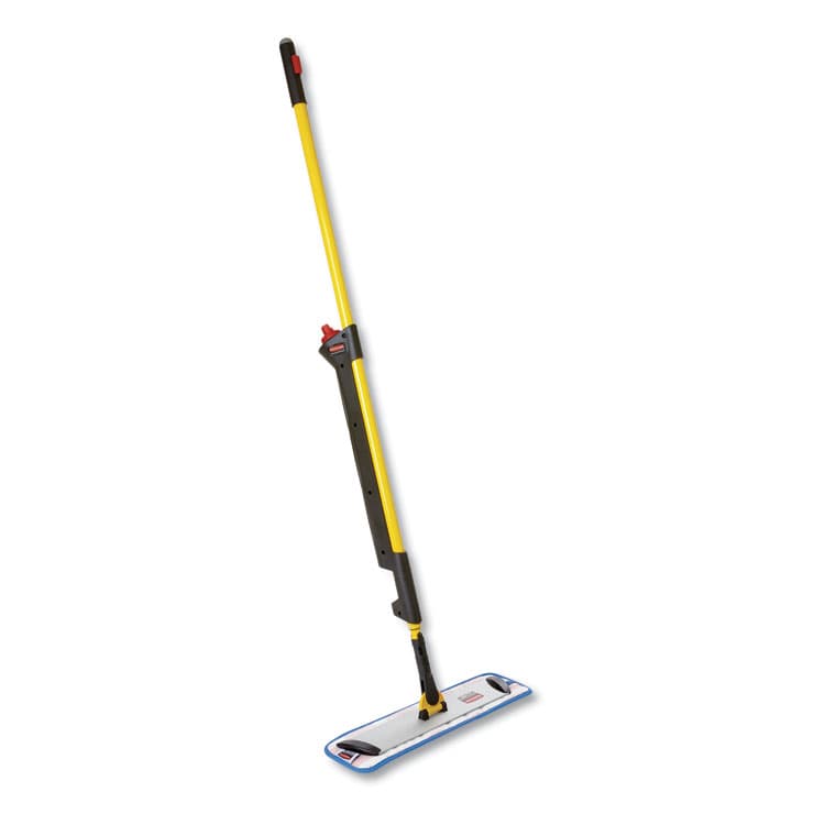 RUBBERMAID COMMERCIAL PROD. Pulse Microfiber Spray Mop System, 17" Microfiber Head, 52" Yellow Plastic Handle (RCP1835528) thumbnail 2