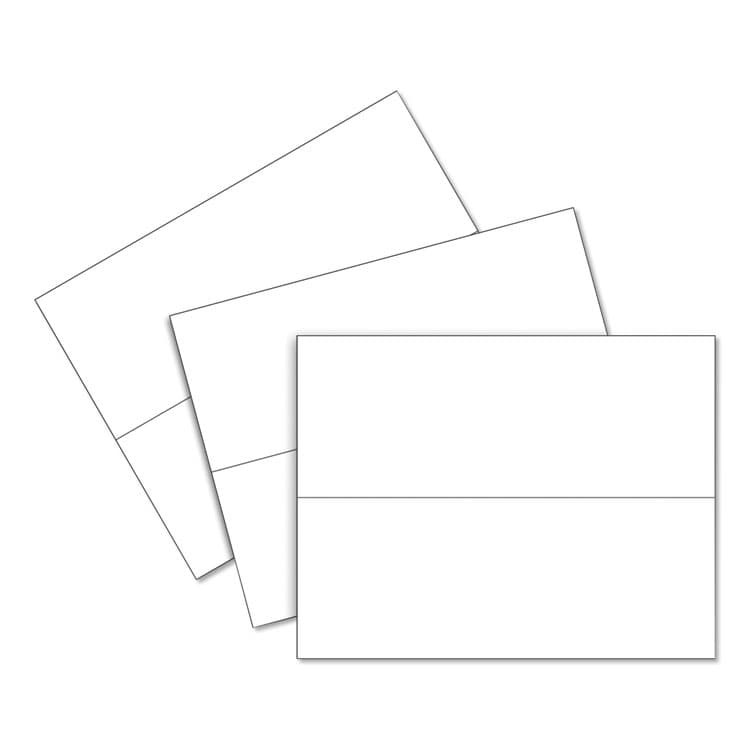C-LINE PRODUCTS, Scored Tent Cards, 4.25 x 11, White,1 Card/Sheet, 50 Sheets/Box (CLI87517) thumbnail 4