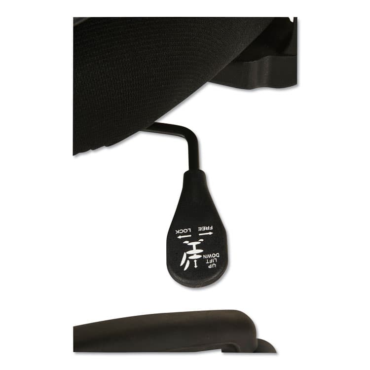 ALERA Alera Etros Series Mesh Mid-Back Petite Swivel/Tilt Chair, Supports Up to 275 lb, 17.71" to 21.65" Seat Height, Black (ALEET4017B) thumbnail 3