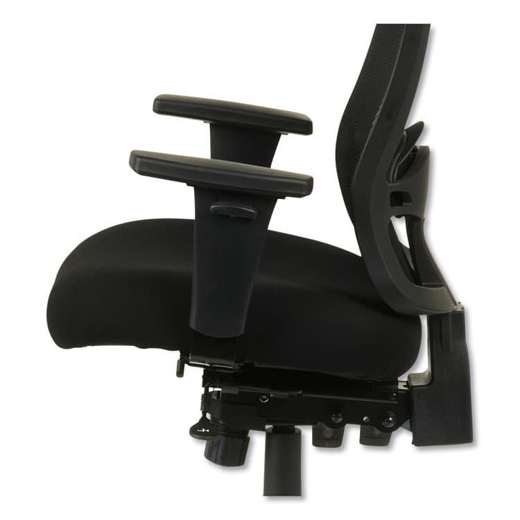 ALERA Alera Etros Series Mesh Mid-Back Petite Multifunction Chair, Supports Up to 275 lb, 17.16" to 20.86" Seat Height, Black (ALEET4017) thumbnail 3