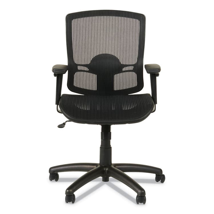 ALERA Alera Etros Series Suspension Mesh Mid-Back Synchro Tilt Chair, Supports Up to 275 lb, 15.74" to 19.68" Seat Height, Black (ALEET4218) thumbnail 2