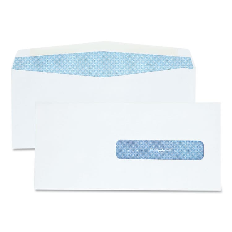 QUALITY PARK PRODUCTS Security Tinted Insurance Claim Form Envelope, Address Window, Commercial Flap, Gummed Closure, 4.5 x 9.5, White, 500/Box (QUA21432)
