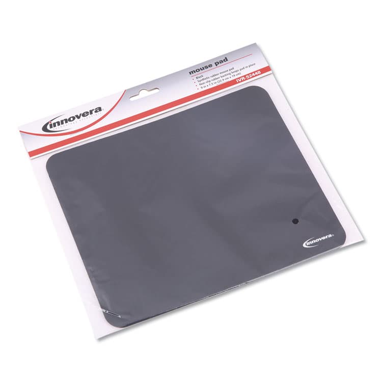 INNOVERA Mouse Pad, 9 x 7.5, Black (IVR52448) thumbnail 4