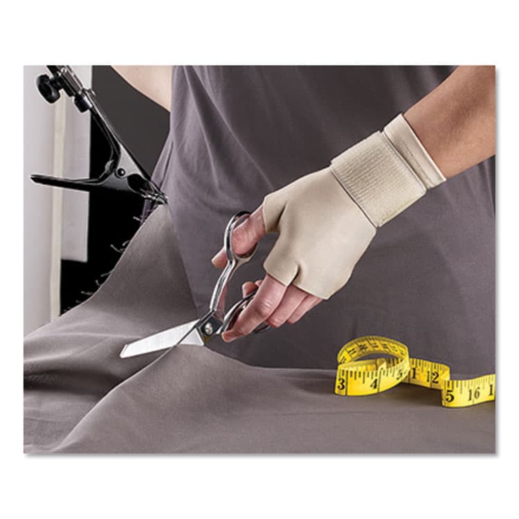 3M/COMMERCIAL TAPE DIV. Energizing Support Glove, Small/Medium, Fits Palm Size 6.5" - 8.0", Tan (MMM09183EN) thumbnail 3