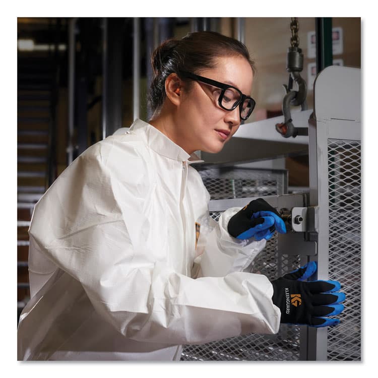 KIMBERLY-CLARK PROFESSIONAL A30 Elastic-Back Coveralls, White, X-Large, 25/Carton (ANS46004) thumbnail 4