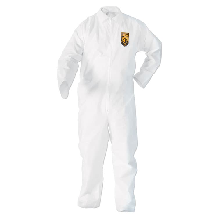 KIMBERLY-CLARK PROFESSIONAL A20 Breathable Particle Protection Coveralls, Medium, White, 24/Carton (ANS49002)