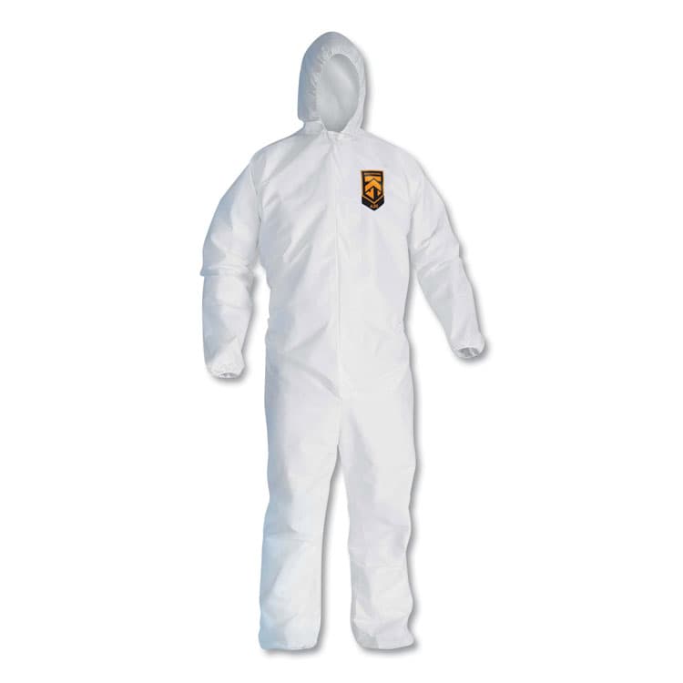 KIMBERLY-CLARK PROFESSIONAL A20 Breathable Particle Protection Coveralls, Zip Closure, 3X-Large, White (ANS49116)