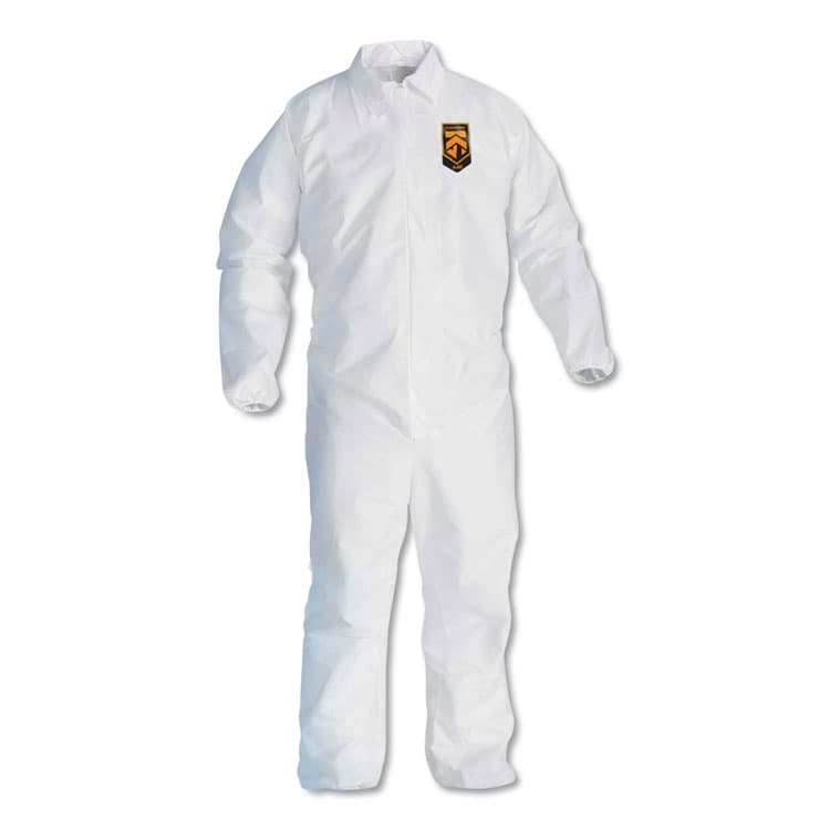 KIMBERLY-CLARK PROFESSIONAL A40 Elastic-Cuff and Ankles Coveralls, White, 2X-Large, 25/Carton (ANS44315)