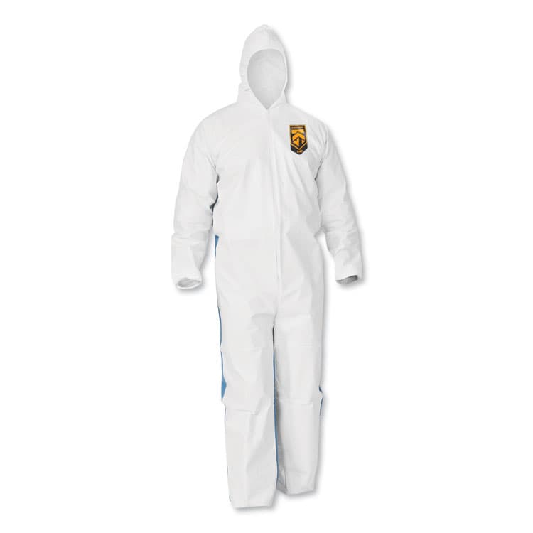 KIMBERLY-CLARK PROFESSIONAL A40 Breathable Back Coveralls, 4X-Large, White/Blue, 25/Carton (ANS38508)