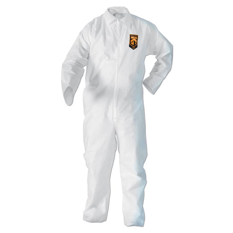 KIMBERLY-CLARK PROFESSIONAL A20 Breathable Particle Protection Coveralls, Zip Closure, X-Large, White (ANS49104)