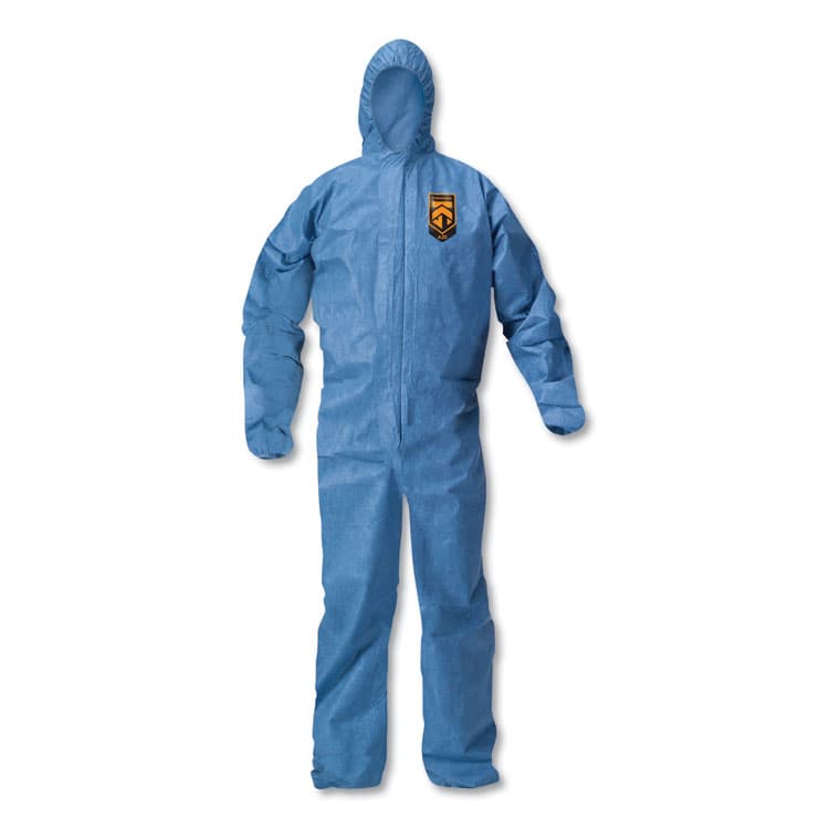 KIMBERLY-CLARK PROFESSIONAL A20 Breathable Particle Protection Coveralls, Hood, X-Large, Blue, 24/Carton (ANS58514)