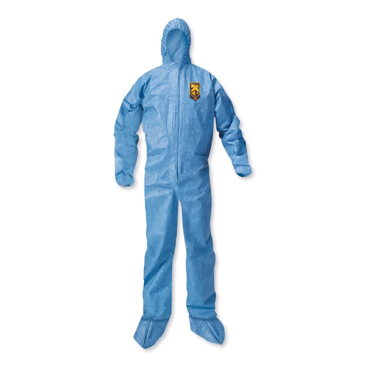 KIMBERLY-CLARK PROFESSIONAL A20 Breathable Particle Protection Coveralls, Large, Blue, 24/Carton (ANS58523)