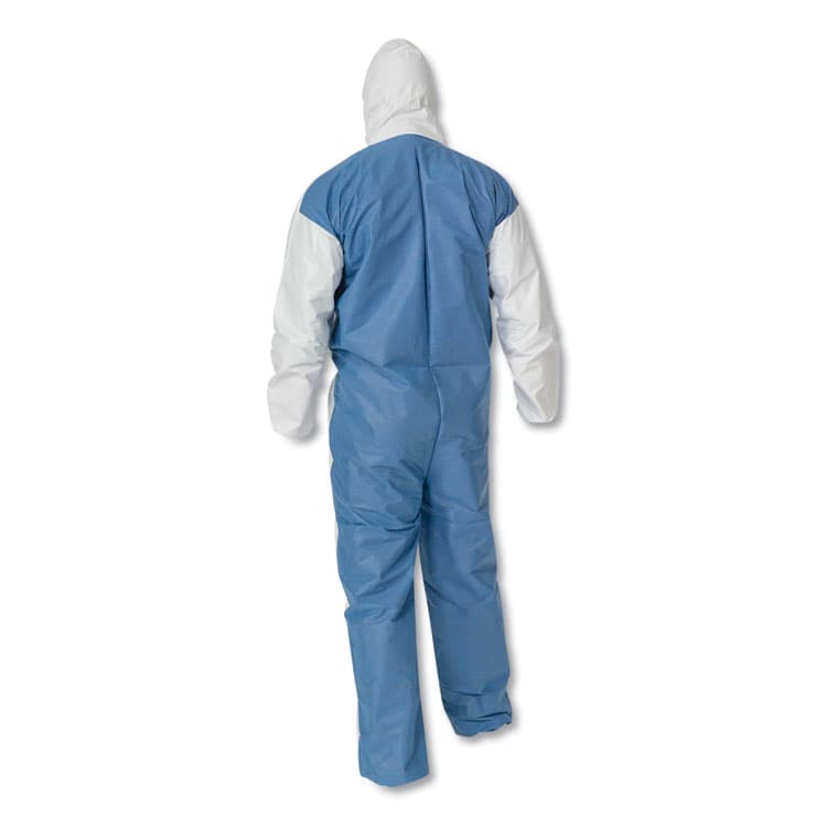KIMBERLY-CLARK PROFESSIONAL A40 Breathable Back Coveralls, 4X-Large, White/Blue, 25/Carton (ANS38508) thumbnail 3