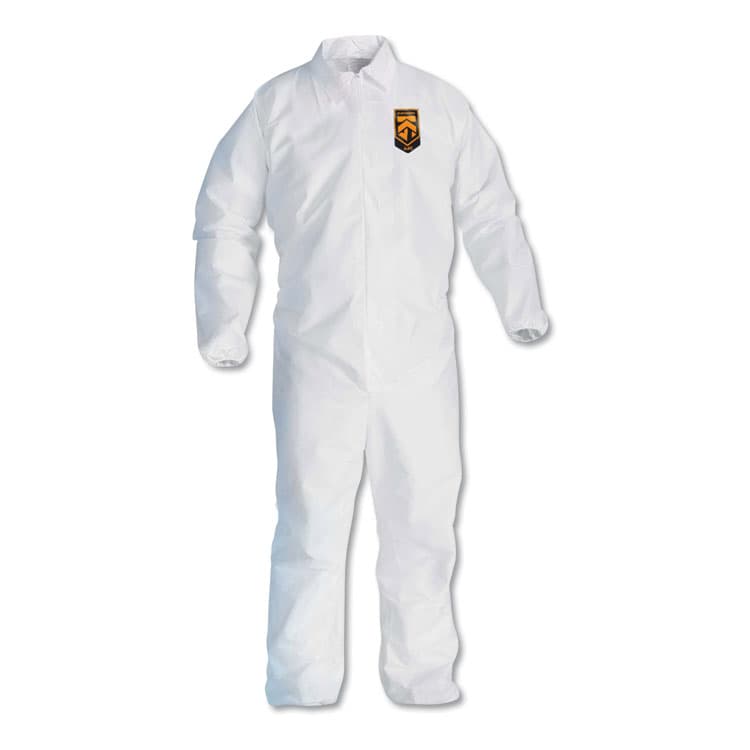 KIMBERLY-CLARK PROFESSIONAL A40 Elastic-Cuff and Ankles Coveralls, 4X-Large, White, 25/Carton (ANS44317)