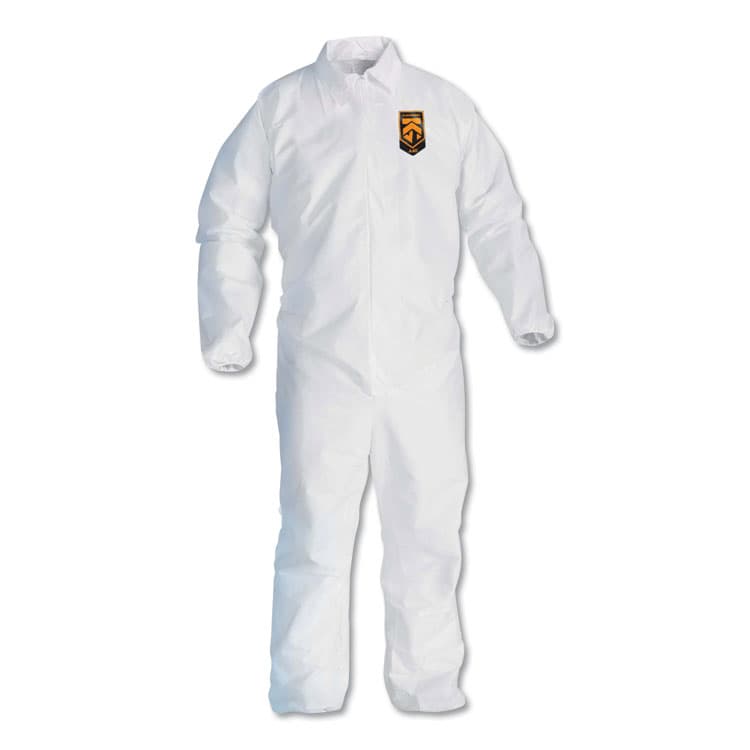 KIMBERLY-CLARK PROFESSIONAL A40 Elastic-Cuff and Ankles Coveralls, 3X-Large, White, 25/Carton (ANS44316)