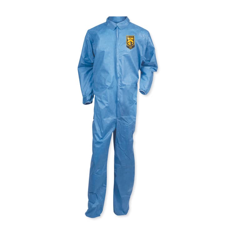 KIMBERLY-CLARK PROFESSIONAL A20 Coveralls, MICROFORCE Barrier SMS Fabric, 2X-Large, Blue, 24/Carton (ANS58505)
